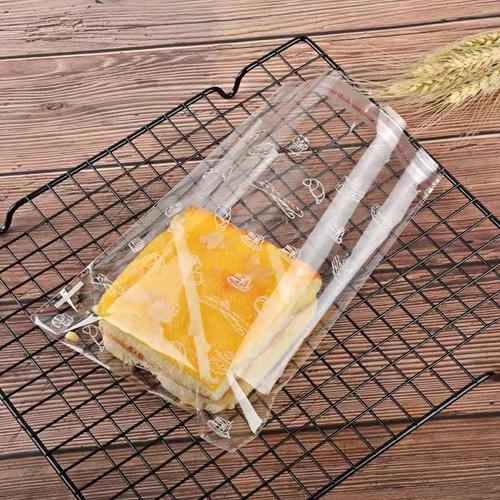 山东厂家销售彩印面包袋糕点袋透明烘焙食品包装袋bopp胶条袋